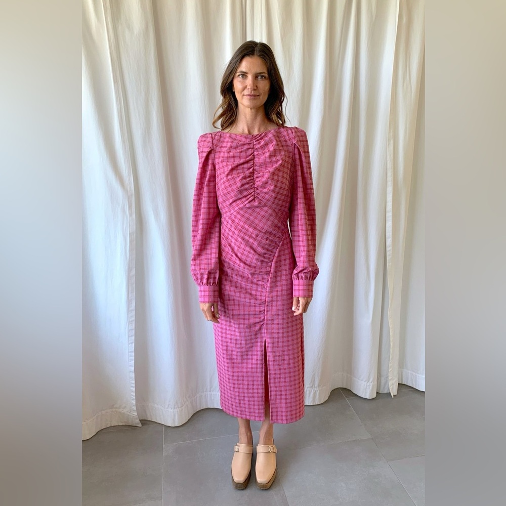 Rachel Comey Proposition Silk Blend Midi Dress red size 4